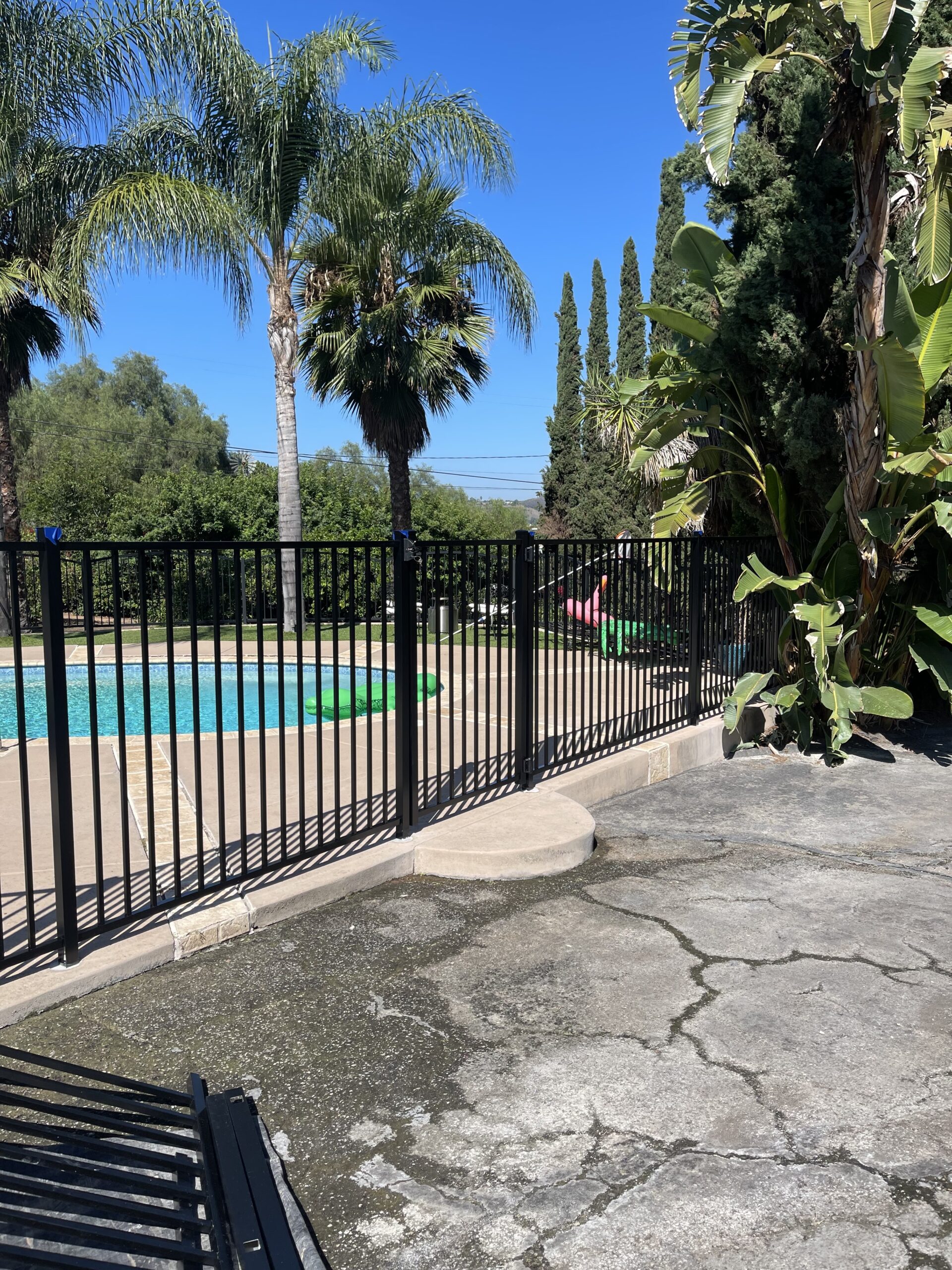 Aluminum Pool Fence for security Wrought Iron Pool Fence for security in San Diego