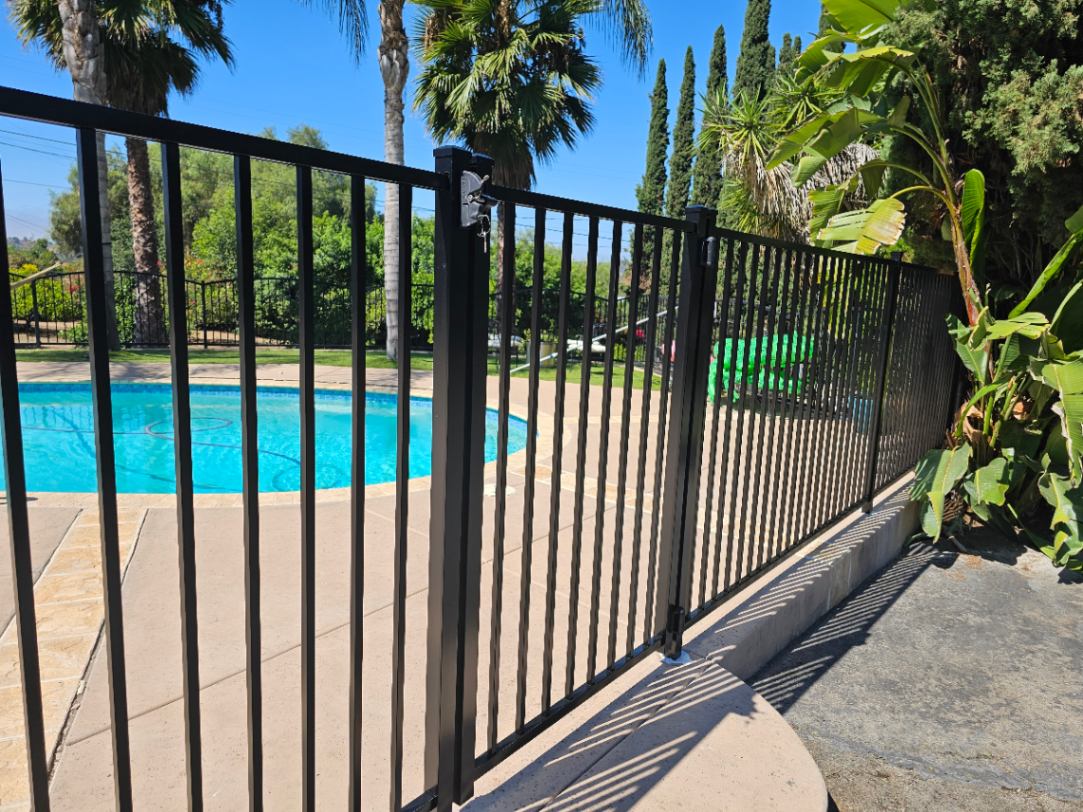 Alumax Aluminum Fence Company Wrought iron fence installation by JJ's Fence Company in Encinitas, CA.